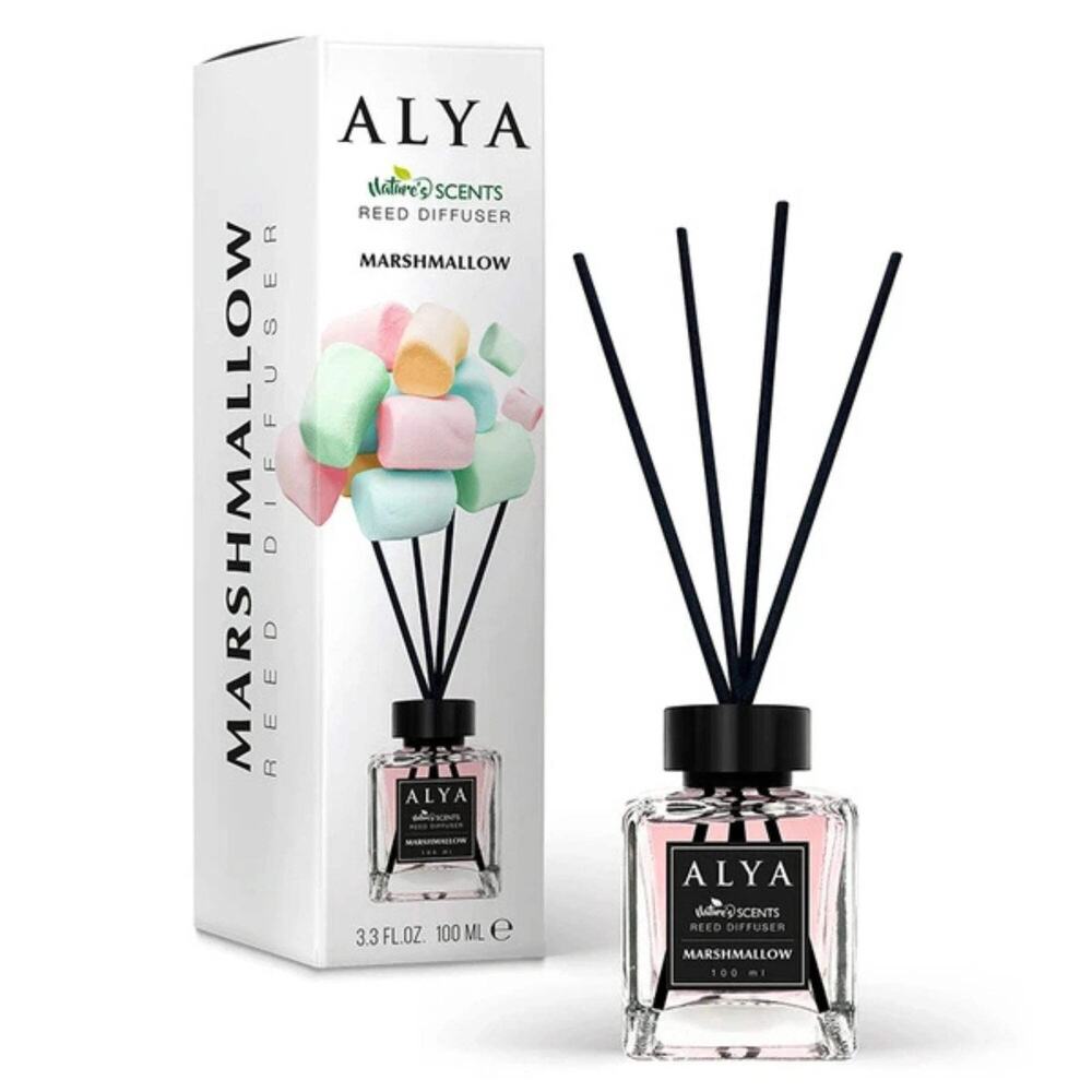 Alya Reed Diffuser Sweet Marshmallow Nature’s Scents 3.4 Fl. Oz . 100 Ml